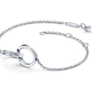 Tiffany & Co. Sterling Silver Interlocking Two Circles 1837 Bracelet